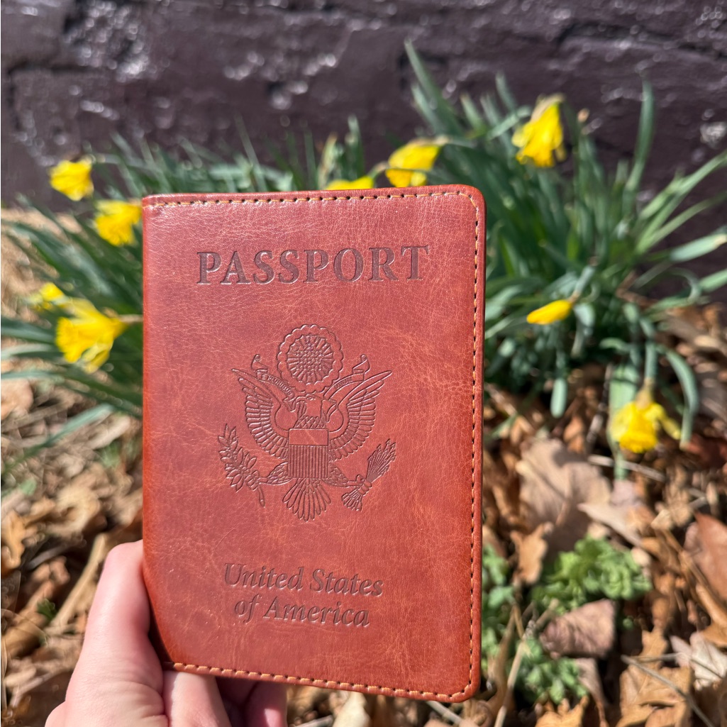 Leather Passport  Card Holder